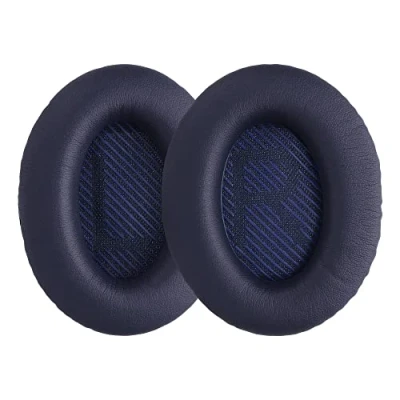 Abbildung von kwmobile 2x Ohr Polster für Bose Quietcomfort 35 35II 25 15 / QC35etc. Ohrpolster (Ohrpolster Kopfhörer Kunstleder Over Ear Headphones)