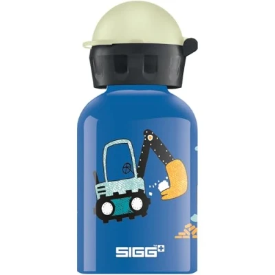 Abbildung von SIGG Alu Trinkflasche Kinder KBT Build it Auslaufsicher Federleicht BPA frei Klimaneutral Zertifiziert Blau 0,3L