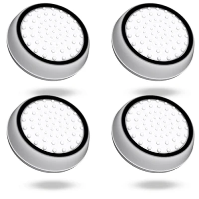 Abbildung von MatoSan® PS5 Zubehör Thumbstick Silikon Kappen Controller Grip, PS4 Sticks, Xbox Schutz Erhöhte Präzision &amp; Langlebigkeit (4 Stück SpaceSan White)