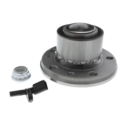 Abbildung von VEMO V10 72 8801 Radlagersatz Vorderachse rechts mit Radnabe, Sensor, Raddrehzahl 149,5 VOLKSWAGEN: Transporter 5 Bus, Touareg I, Multivan (7HM