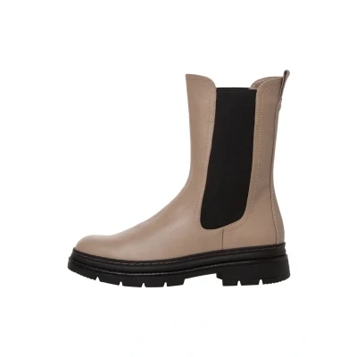 Abbildung von Tamaris Plateaustiefel, Damen, Größe: 41, Taupe/black Schuhe