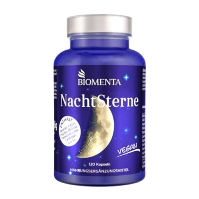 Abbildung von BIOMENTA Nacht Sterne 120 Baldrian Kapseln + GABA, Melisse Lavendel uvm. Kapseln, 120,00 St., 103.6 g