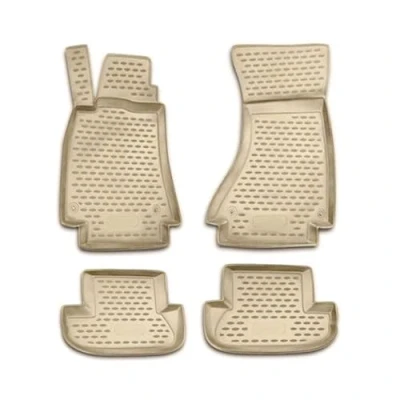 Abbildung von OMAC 1122444BG Fußmattensatz TPE (thermoplastischer Elastomer) 4 beige AUDI: A5 B8 Coupe