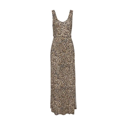 Abbildung von Buffalo Maxikleid, mit Alloverdruck und Schlitz, Sommerkleid, Strandkleid