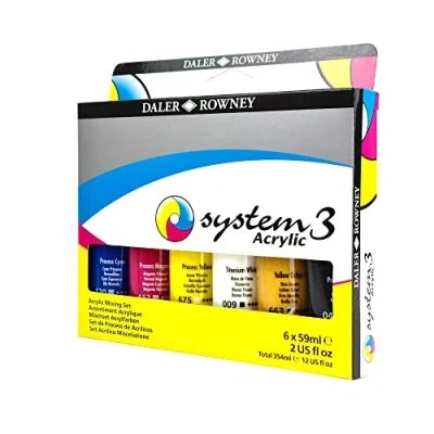 Abbildung von Daler Rowney System 3 Acryl Prozessset 6x59ml sortiert