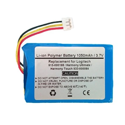 Abbildung von STARNOVO 1050mAh 3,7V Li Polymer Ersatz akku für Logitech Harmony Ultimate Touch 533 000084 915 000198