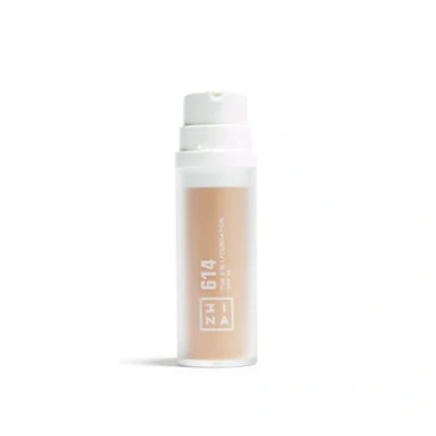 Abbildung von 3INA MAKEUP The 3 in 1 Foundation 614 Hell Hautfarbe mit Unterton Neutral Grundierung Concealer &amp; SPF15 Vitamin C Vegan Cruelty Free
