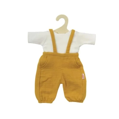 Abbildung von Bio Puppen Latzhose Set, honig, 35 45 cm