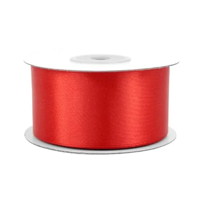 Abbildung von Creativery Satinband, Satinband 38mm x 25m Rolle Rot
