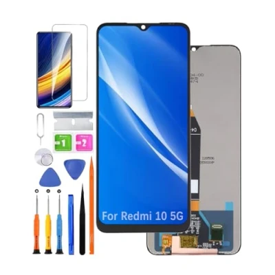 Abbildung von HLYGZX Ersatz Original Display für Xiaomi Redmi 10 5G LCD Bildschirm, Poco M4 / M5 Bildschirm Touch Digitizer Assembly Reparaturteile Kit