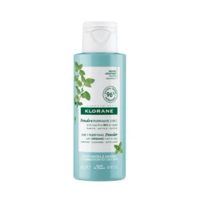 Abbildung von Klorane Pulver Haut Menthe Aquatique Poudre Purifiante 3 in 1