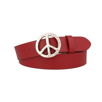 Abbildung von MGM Damen Peace Gürtel, Rot (DKL.rot asi 6), 85 cm