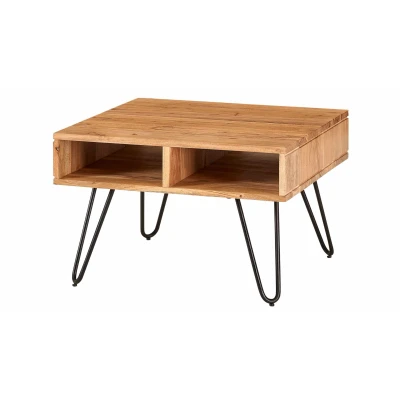Abbildung von Couchtisch 60x60x40 cm Akazie Massivholz
