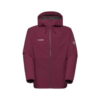 Abbildung von Mammut Ultimate Comfort SO Hooded Softshelljacke, Herren, Größe: Large, Vin