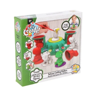 Abbildung von Gipsabdrücke einer Dinosaurier Fressstation