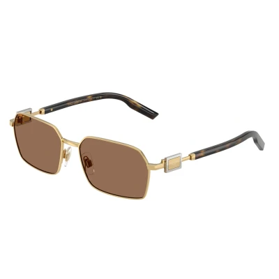 Abbildung von Dolce&amp;Gabbana Unisex Sonnenbrille goldcoloured, Größe: 56, Gold coloured
