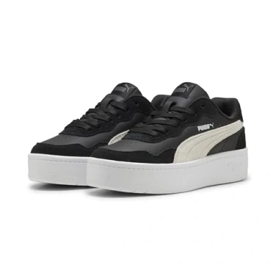 Abbildung von Puma Court Lally Skye Suede Sneakers Damen Schuhe Mit Colorful Black/White Größe: 40.5