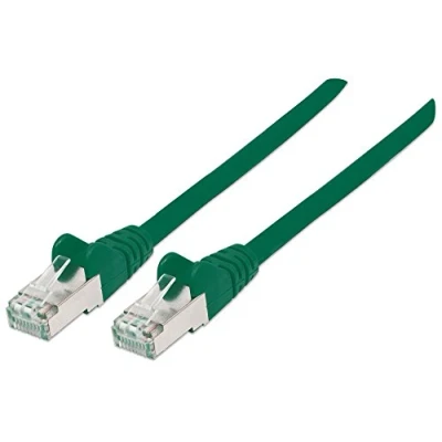 Abbildung von Intellinet 350655 Netzwerkkabel Cat6A SFTP 100% Kupfer RJ 45 Stecker/RJ Stecker, 7,5 m grün