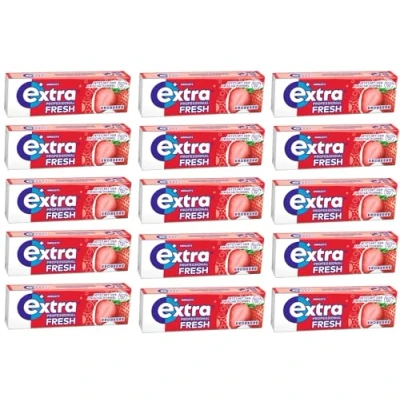 Abbildung von Wählen Sie unter 4 verschiedenen Sorten Wrigleys Extra Professional Fresh jeweils 15 x10 Dragees Ein Angebot von FISGUS by krass shoppen de (Erdbeere)