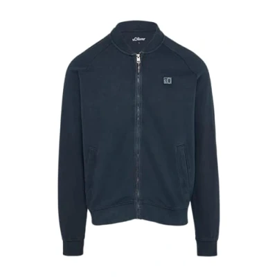 Abbildung von s.Oliver Raglan Sweatjacke, Herren, Größe: Medium, Navy