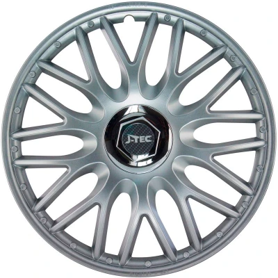 Abbildung von Satz J Tec Radzierblenden Orden R 16 Zoll Silber + Chrom Ringe