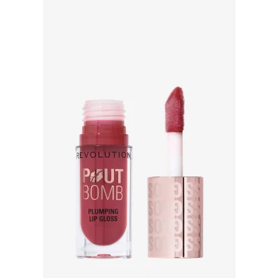 Abbildung von Revolution Beauty, Pout Bomb Plumping Lipgloss, Hochglanz für Volle Lippen mit Hyaluronsäure &amp; Peptiden, Vegan Ohne Tierversuche, Wild Mauve Rosa