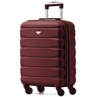 Abbildung von Flight Knight Leichte 4 Rad ABS Hartschalenkoffer Handgepack, zugelassen fur uber 60 Fluggesellschaften, einschließlich easyJet, Jet2 und maximale Große Ryanair (Priority) 55 x 40 20 cm