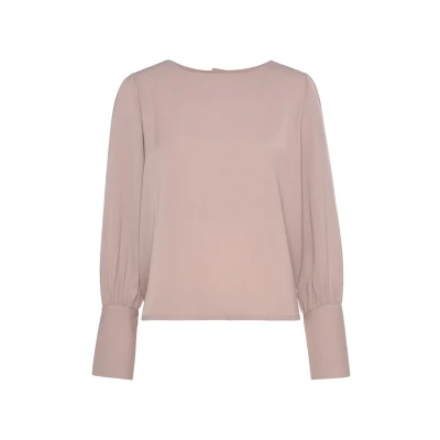 Abbildung von LASCANA Langarmbluse, mit Zierknopfleiste hinten, elegante Damenbluse, Business Look