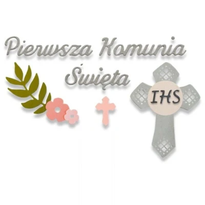 Abbildung von Sizzix Thinlits Stanzschablonen Das erste Abendmahl (English First Holy Commu, Stahl, Mehrfarbig, 26 x 13 0.2 cm