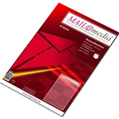 Abbildung von Elepa Versandtaschen B4 120g/qm haftklebend weiß VE=10 Stück