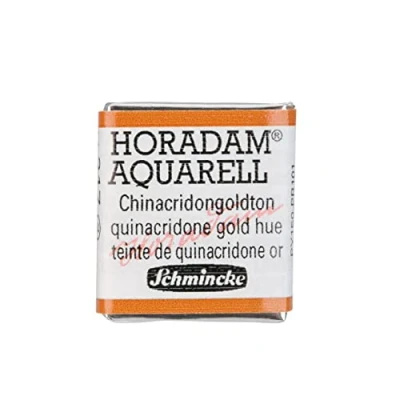 Abbildung von Schmincke HORADAM® AQUARELL feinste Künstler Aquarellfarben, 217 Chinacridongoldton, 14 044, 1/2 Näpfchen