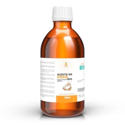 Abbildung von Snadi Fraktioniertes Kokosnussöl (MCT) Bio 500 ml 100% Rein und Natürlich Tiefenfeuchtigkeitscreme für Haut Haar Ideal Kosmetik Aromatherapie