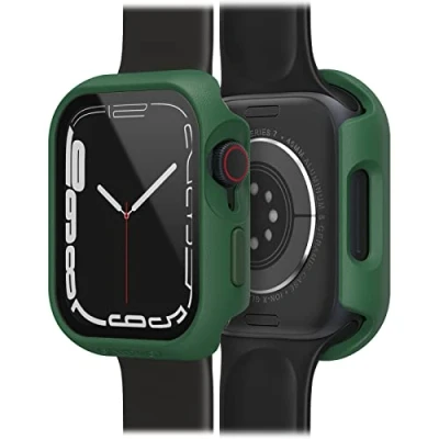Abbildung von OtterBox Eclipse Bumper mit integrierter Displayschutzglas für Apple Watch Series 9/8/7 45mm, gehärtetes Glas, stoßfeste, sturzsichere und schlanke Schutzhülle Watch, Dunkelgrün