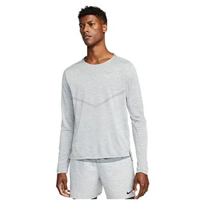 Abbildung von Nike Performance Techknit Ultra Langarmshirt, Herren, Größe: XL, smoke grey/light grey/heather/silver
