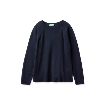 Abbildung von United Colors of Benetton CREW NECK Strickpullover, Damen, Größe: 36, Blue