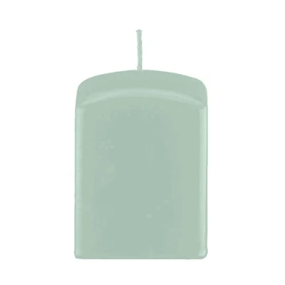 Abbildung von Quader Kerzen, Block quadratische Kerzen Seafoam Seemoos 6 x Ø 6/6 cm, 4 Stück