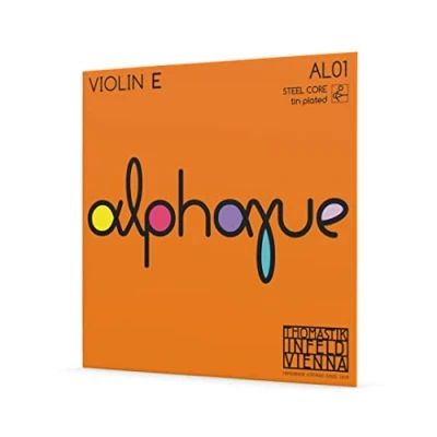 Abbildung von Thomastik AL01 Einzelsaite für Violine ALPHAYUE 4/4, Mensur 325mm/12.8&quot; Stahlkern E Saite Stahl verzinnt