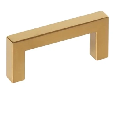 Abbildung von SOTECH Möbelgriff E8 BA 64 mm Edelstahl SS201 Goldfarbig galvanisiert, Stangengriff/Relinggriff für Küche Bad und mehr