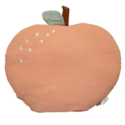 Abbildung von Kinderkissen Apfel Baumwolle Rosa D40 cm Atmosphera créateur d&#039;intérieur