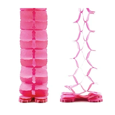 Abbildung von Creativery Papier Girlande 6 Meter (Fuchsia/Magenta 183) // Papiergirlande Hängedeko Raumdeko Party Geburtstag Raumdekoration Deko