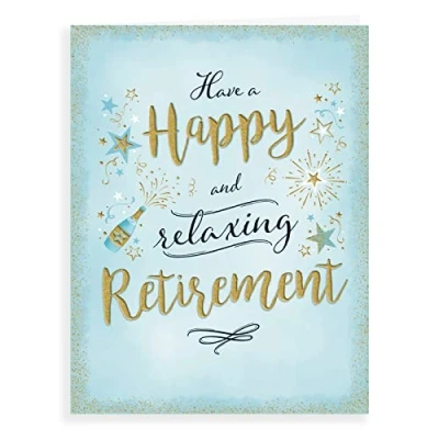 Abbildung von Piccadilly Greetings Moderne Ruhestandskarte 20,3 x 15,2 cm
