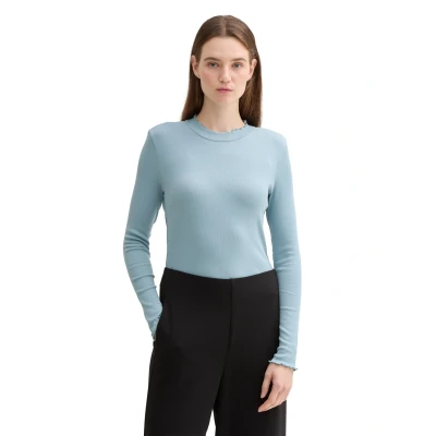 Abbildung von TOM Tailor Denim Langarmshirt, Damen, Größe: Medium, Tourmaline
