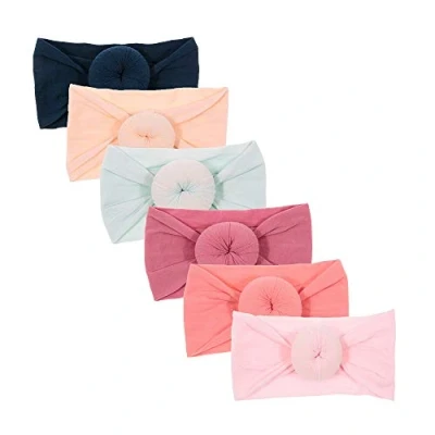 Abbildung von Nishine Niedlich Baby Haarband für Kleinkinder, Mädchen, elastisch, weiches Nylon, 6 Stück(Set 1)