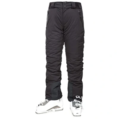 Abbildung von DLX Damen Marisol wasserdichte Skihose Mit Knöchelreißverschlüssen &amp; Abnehmbaren Hosenträgern, Black, S