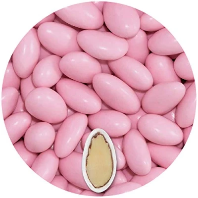 Abbildung von EinsSein 0,5kg Hochzeitsmandeln Gracile midi rosa glanz Mandeln Hochzeit Zuckermandeln Bonboniere Confetti Badem sekeri Gastgeschenk Zucker Taufmandeln