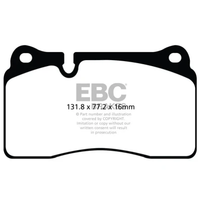 Abbildung von EBC Brakes DP42070R Bremsbelagsatz Vorderachse SEAT: Leon III ST, Schrägheck, SC, AUDI: A3 Sportback, TT Coupe, Roadster