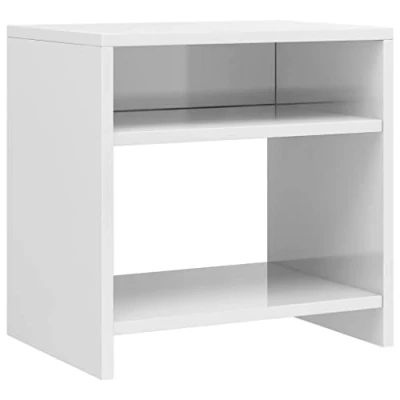 Abbildung von vidaXL Nachttisch Weiß 40x30x40 cm Holzwerkstoff (1 St)