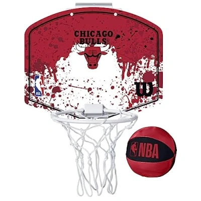 Abbildung von Wilson NBA Team Mini Hoop Chicago Bulls Basketball