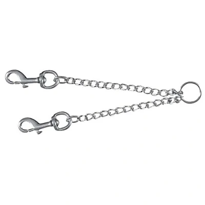 Abbildung von Trixie 2251 2er Koppelkette, verchromt, 42 cm/2,0 mm