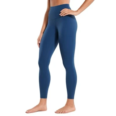 Abbildung von CRZ Yoga Butterluxe Damen High Waist Sport Leggings Blickdicht Leggins Sporthose Workout Gym Yogahose 64cm FRANZÖSISCHE Marine 34
